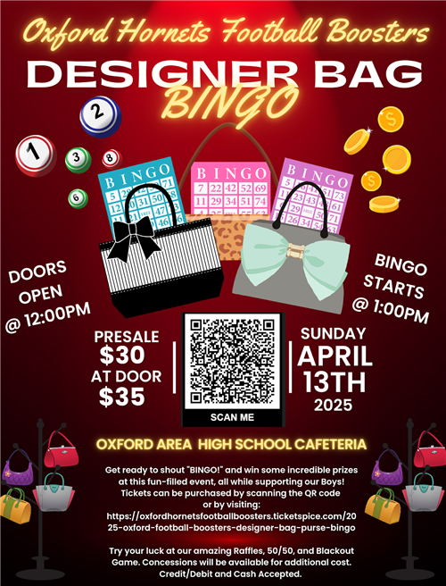 Purse Bingo Flyer